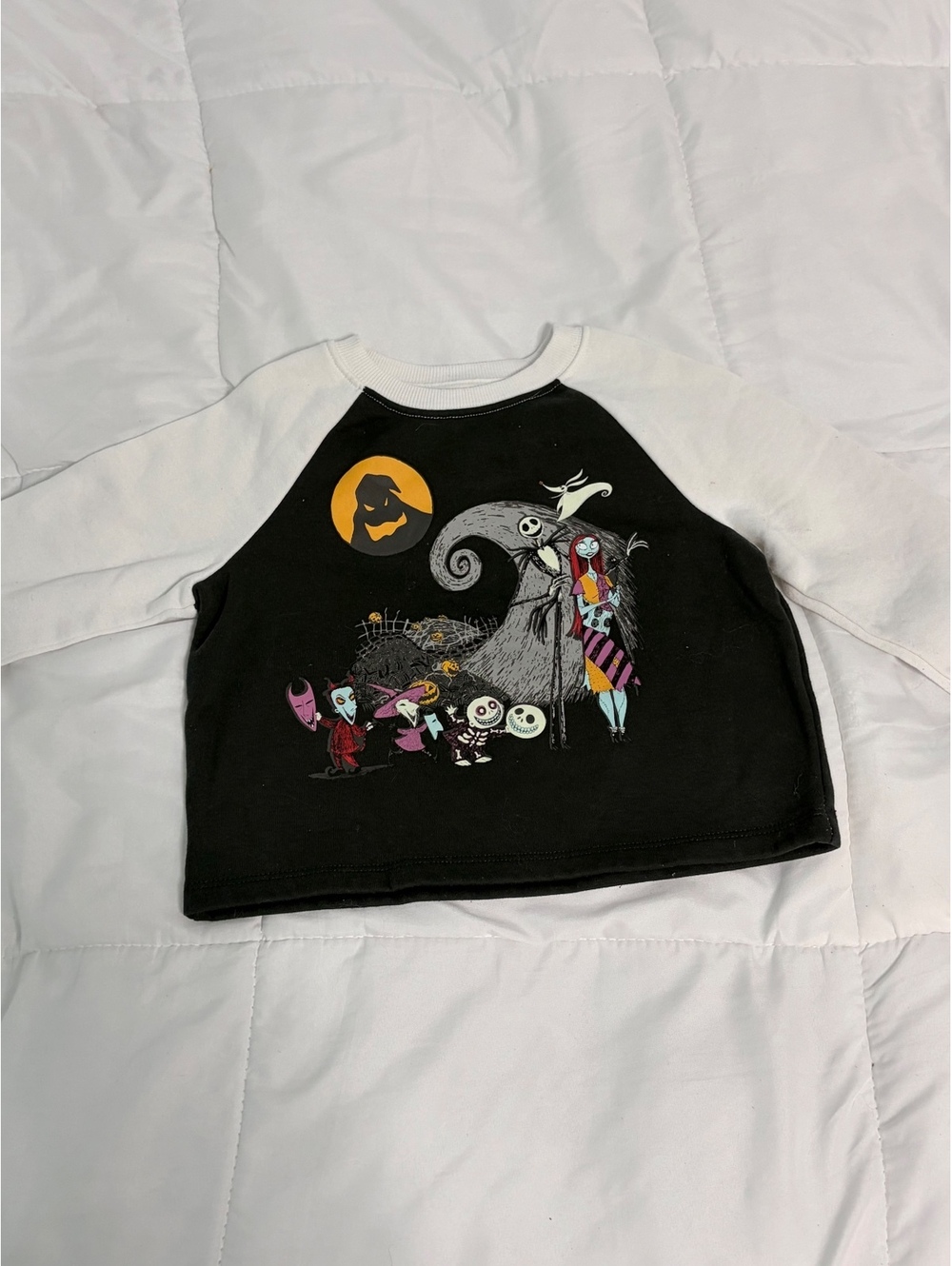 the nightmare before christmas crewneck sweater tim burton disney jack and sally
